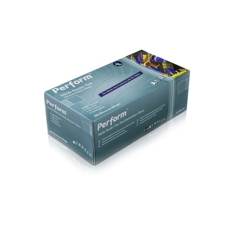 Aurelia Perform – Teal Green Nitrile Powder Free – 10 x 200 Gloves