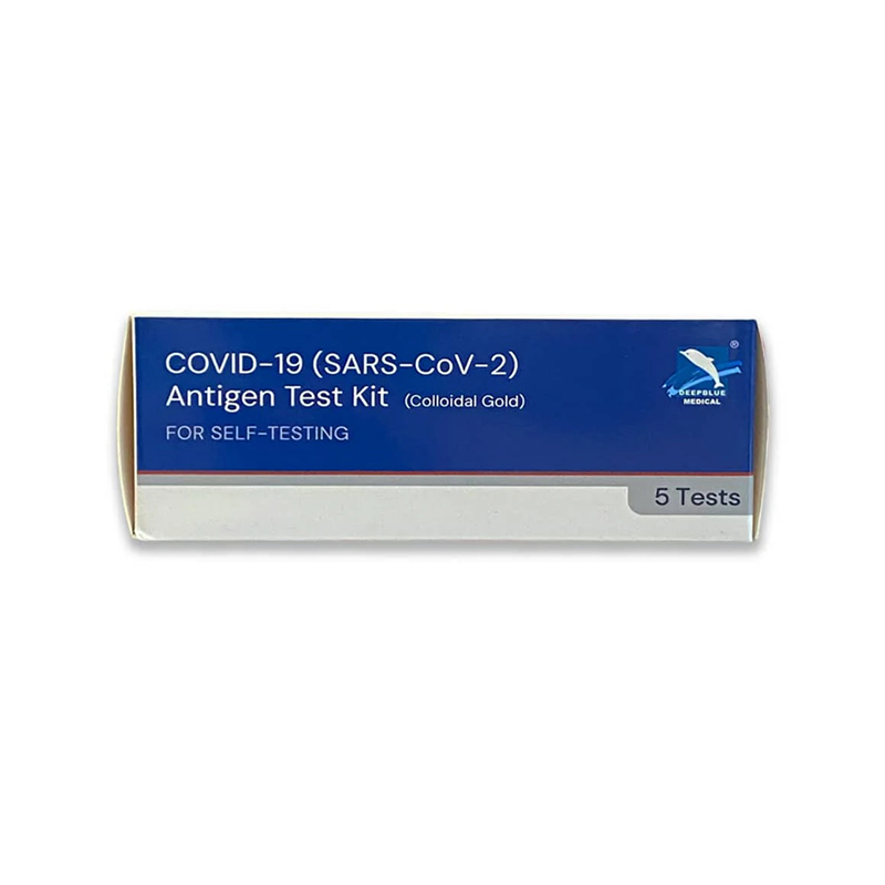 DeepBlue COVID-19 (SARS-CoV-2) Antigen Test Kit (Colloidal Gold) - 5 Pack