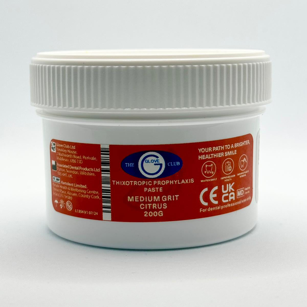 Glove Club Prophy Paste Thixotropic - Medium Grit - 200G
