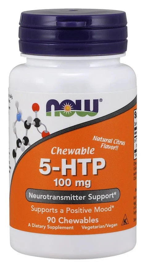 NOW Foods - 5-HTP - 100mg (Chewable) - 90